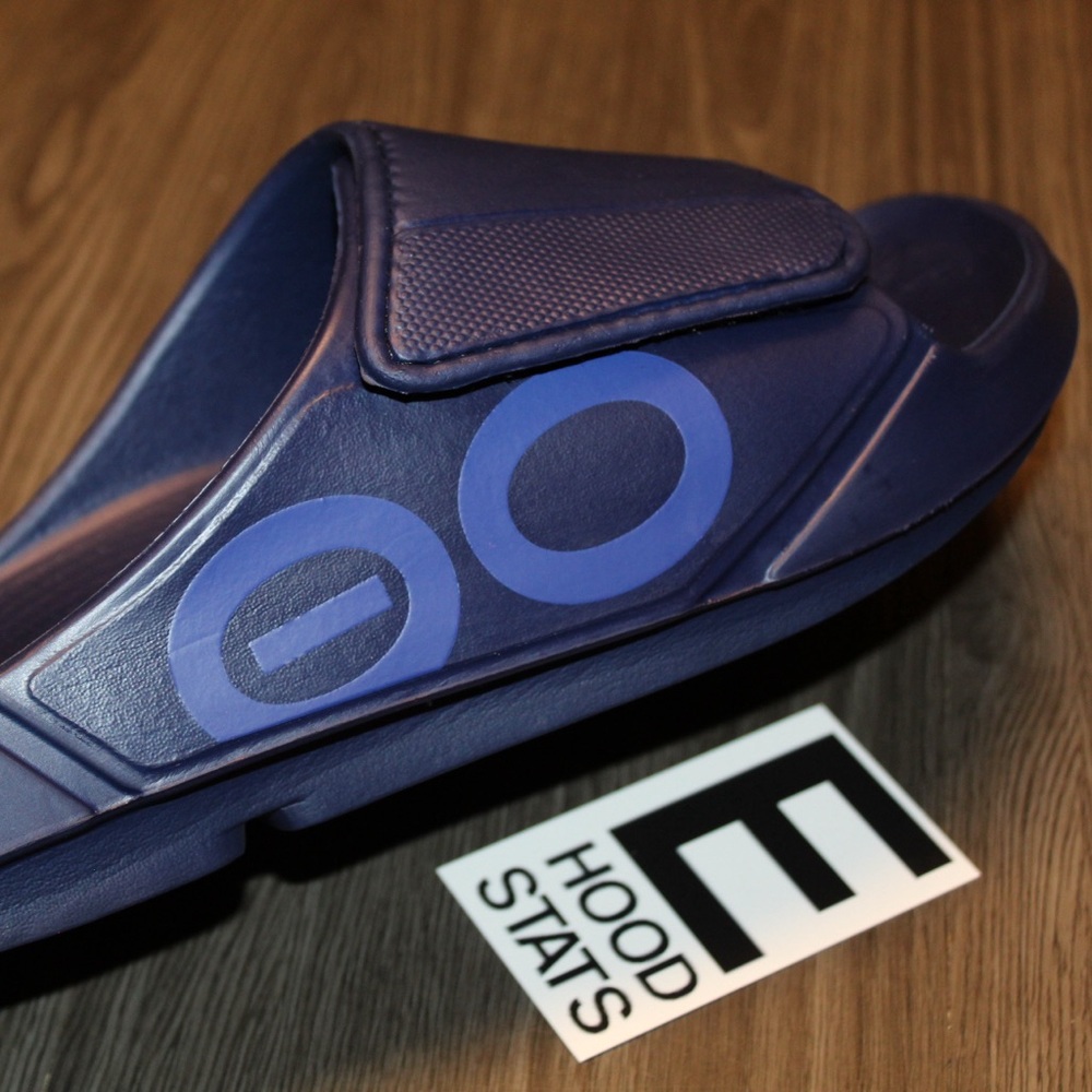 OOFOS Ooahh Sport Flex Blue Mens Size 12 Sandals